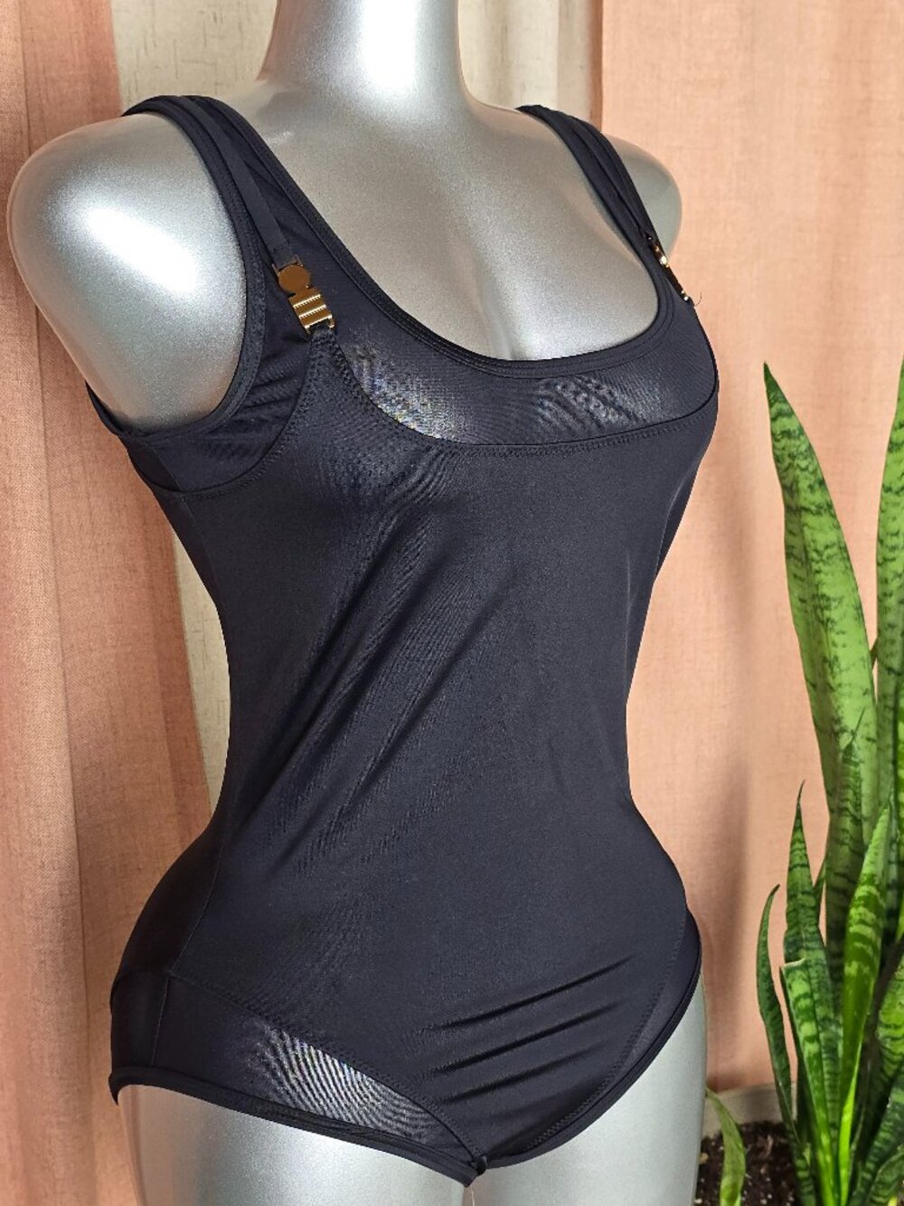 Solid & Striped Black One Peice Swimsuit  Size M New with Tags